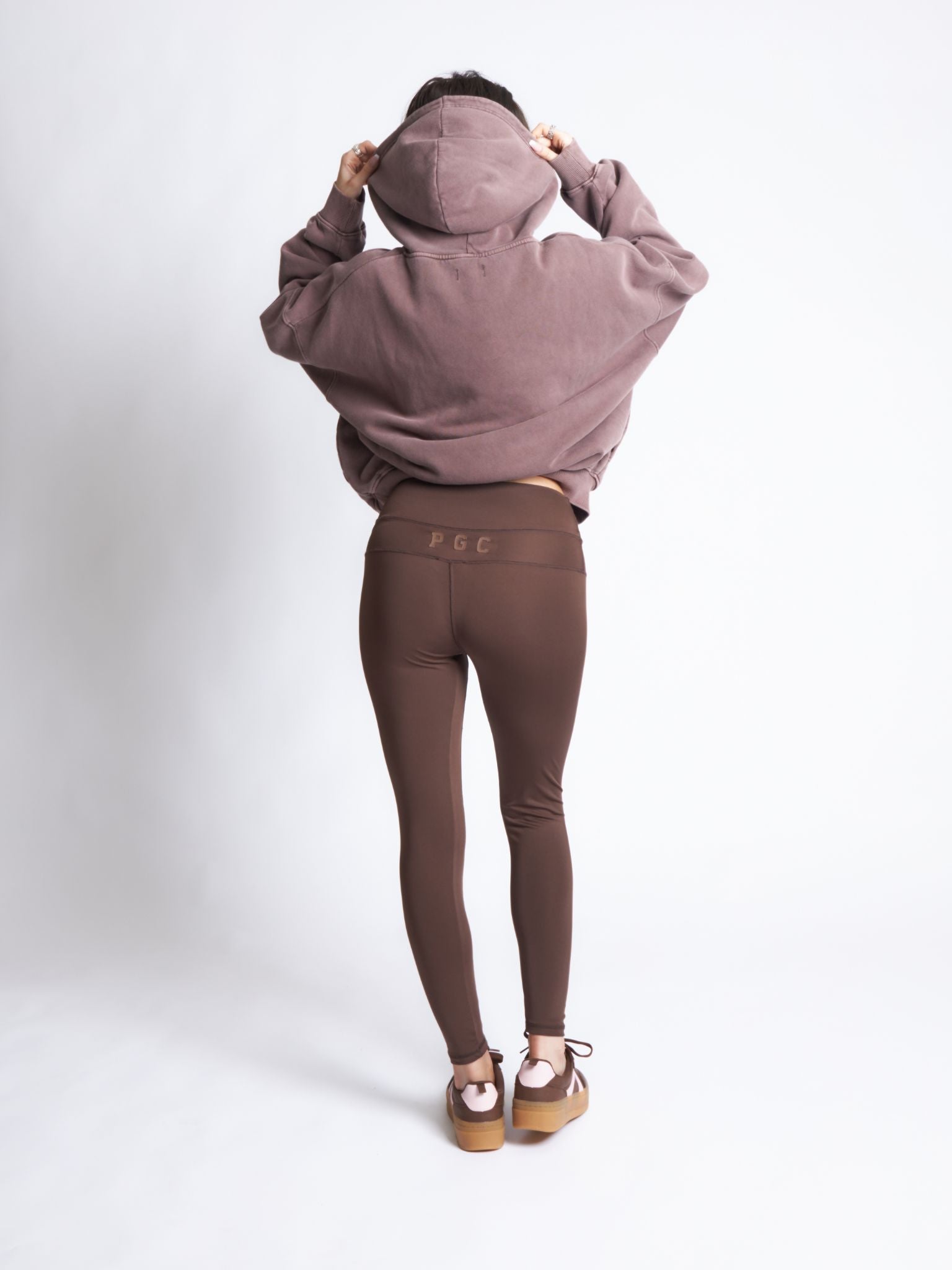 Pepper Girls Club Acid Wash Hoodie - Espresso