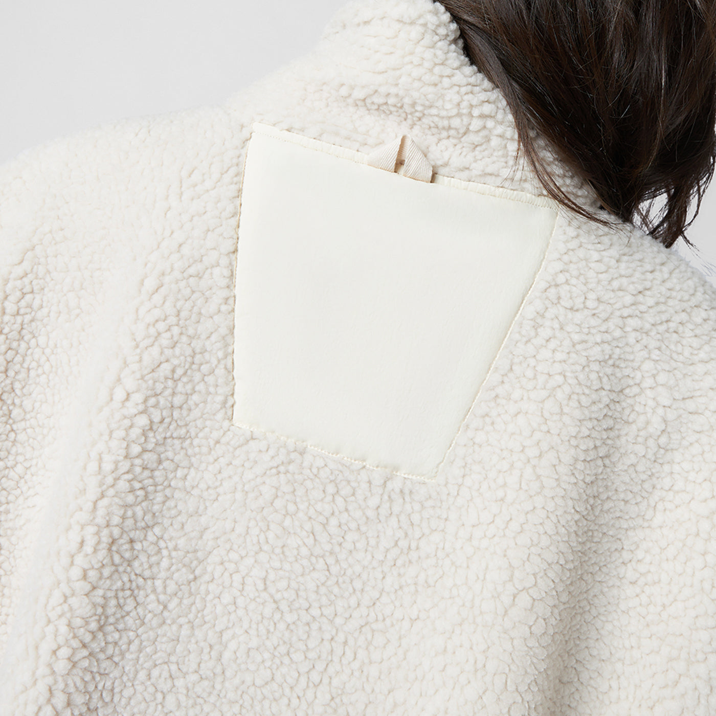 Pepper Girls Club Borg Fleece Gilet - Moonbeam - Back