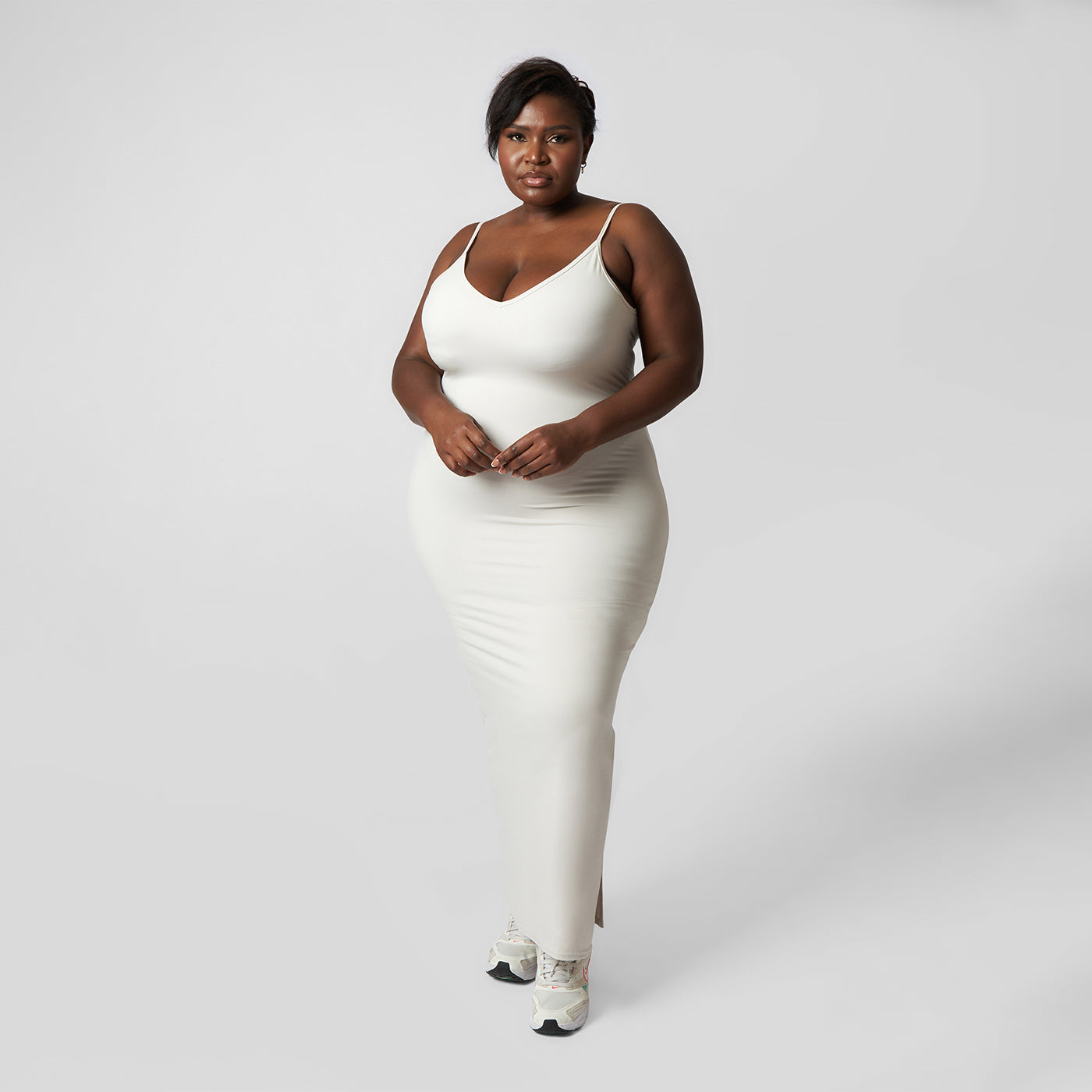 Pepper Girls Club Contouring Maxi Dress - Moonbeam