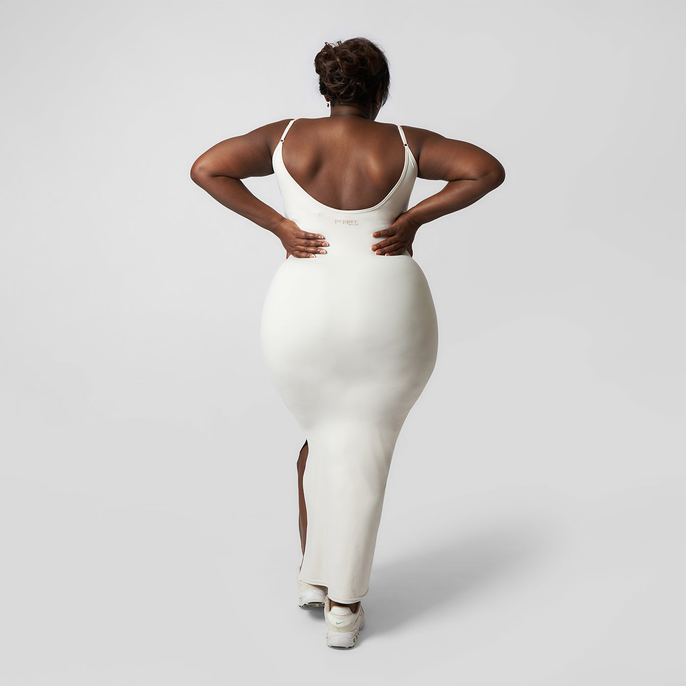 Pepper Girls Club Contouring Maxi Dress - Moonbeam