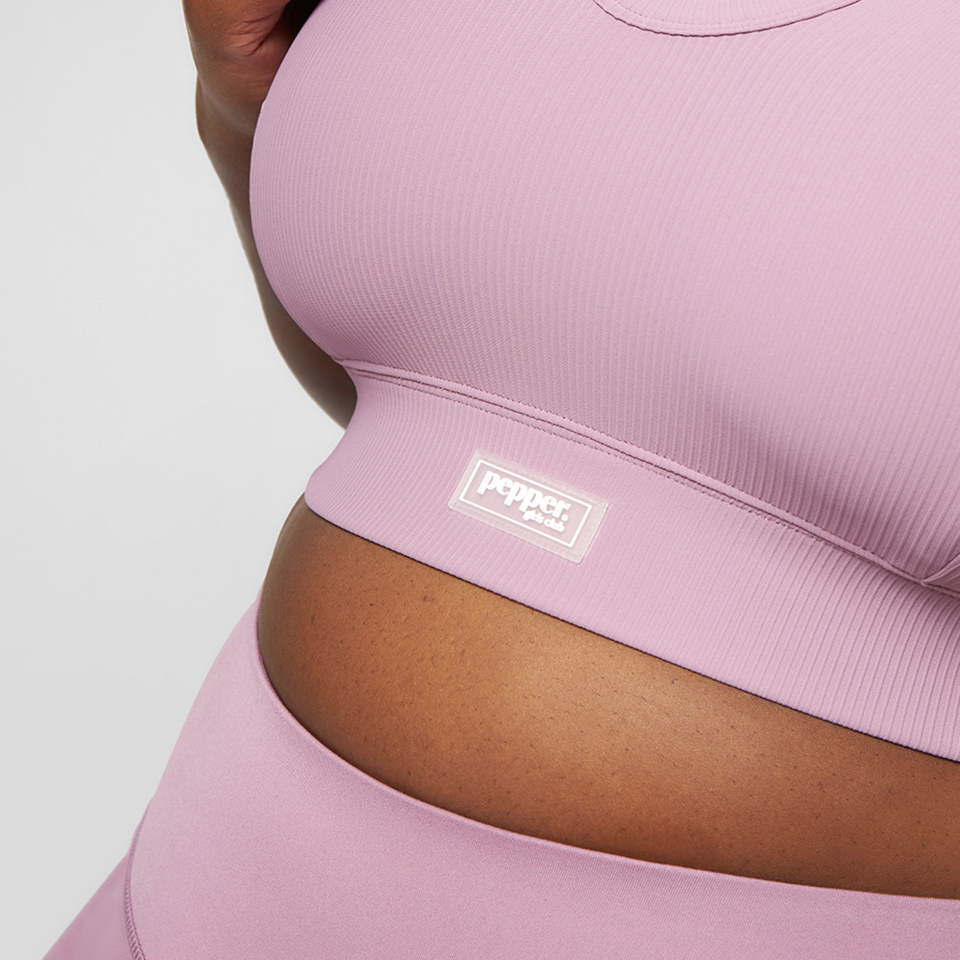 Pepper Girls Club Everyday Ribbed Sports Bra - Grape