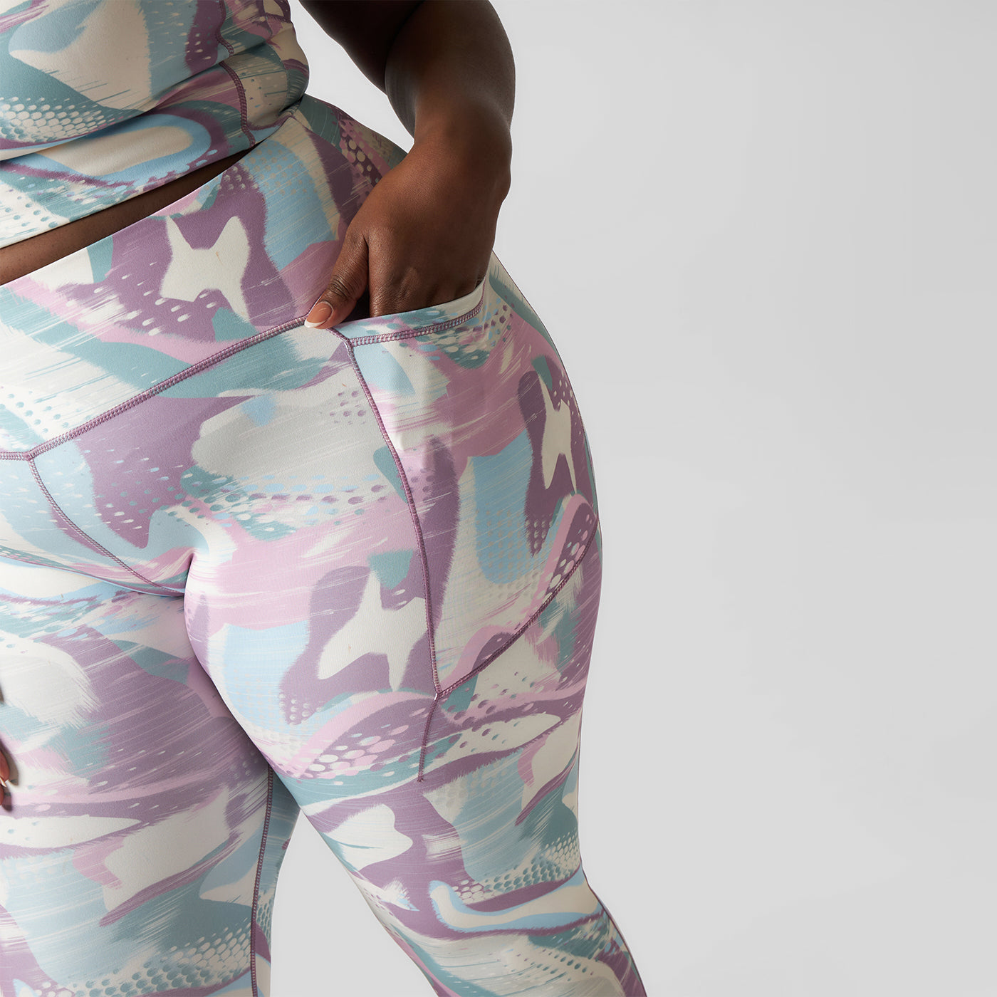 Pepper Girls Club Sculpting High Waisted Leggings - Pastel Camo