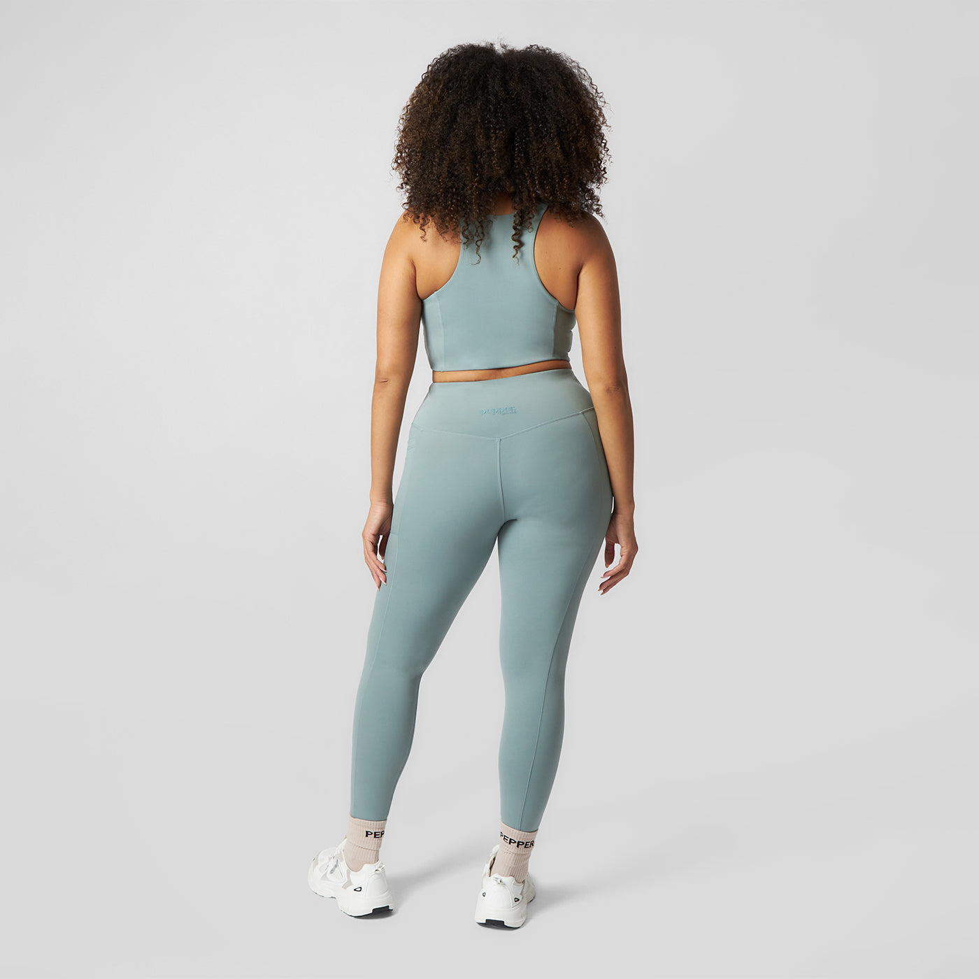 Pepper Girls Club Sculpting High Waisted Leggings - Sage