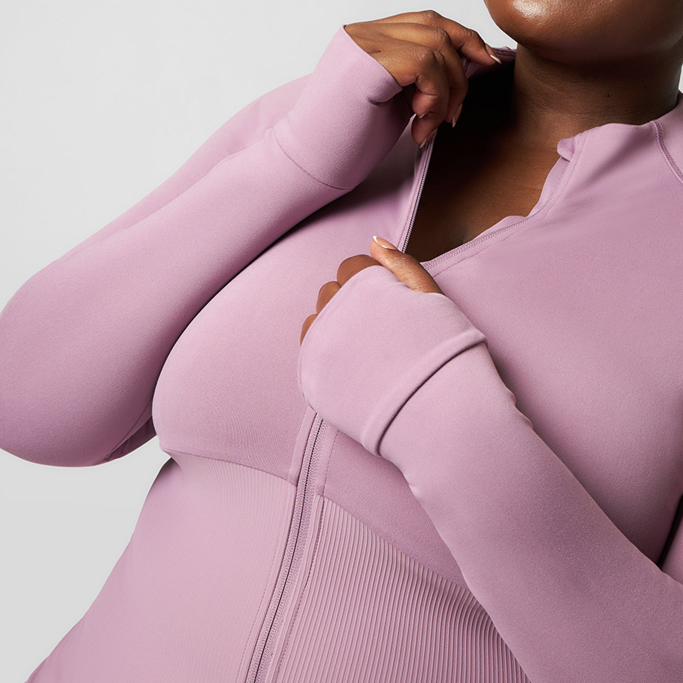 Pepper Girls Club Long Sleeved Zip Up - Grape