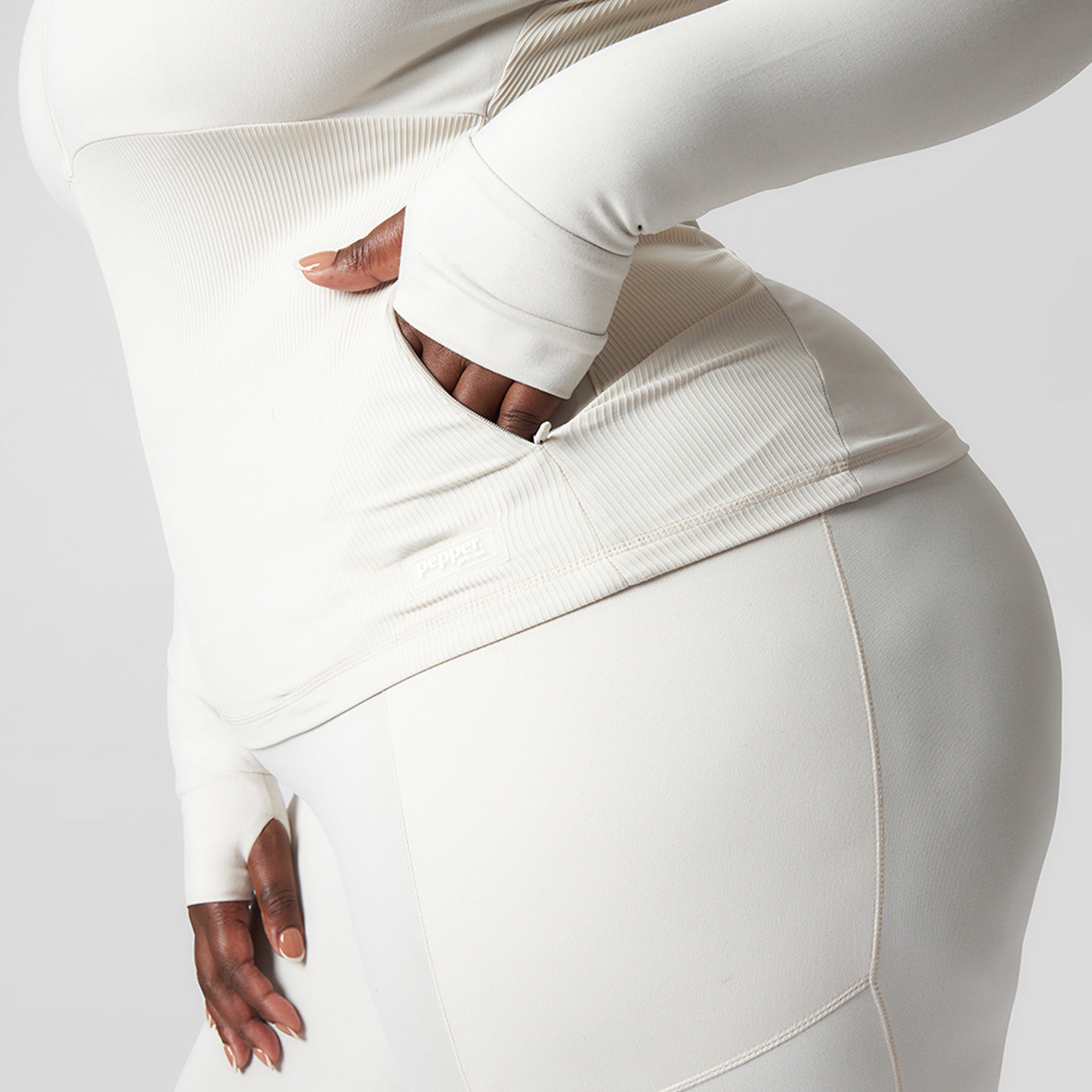 Pepper Girls Club Long Sleeved Zip Up - Moonbeam