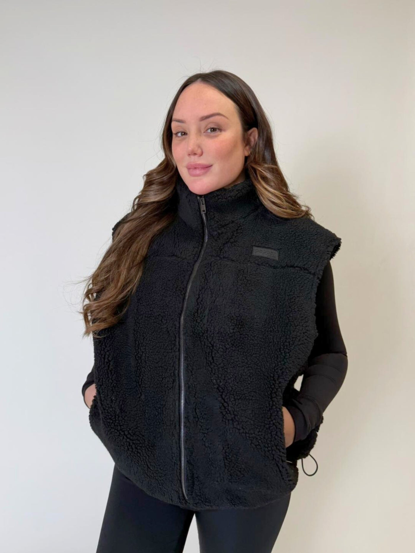 All Black Fleece Gilet