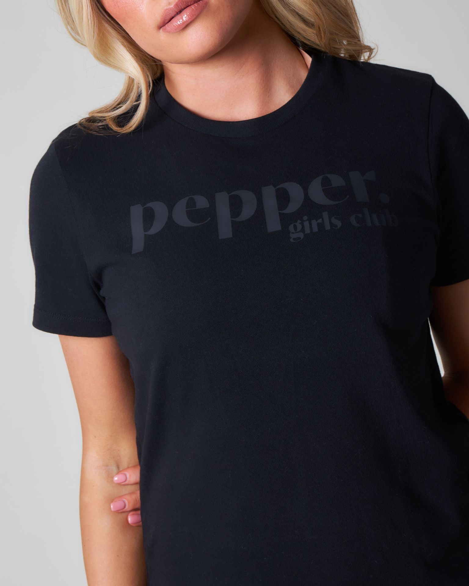 Pepper Core Fitted T-Shirt - Black