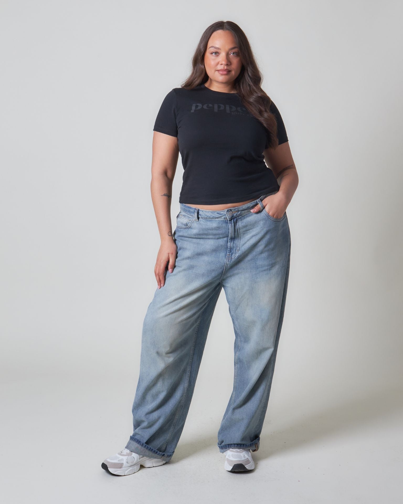 Pepper Core Fitted T-Shirt - Black