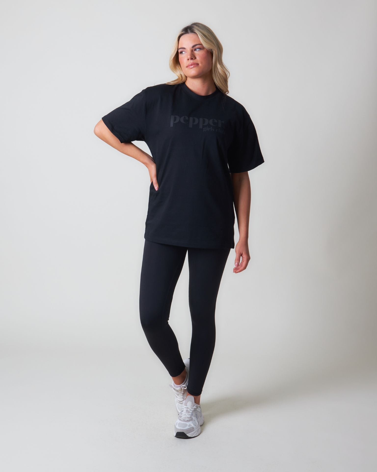 Pepper Core Relaxed Fit T-Shirt - Black