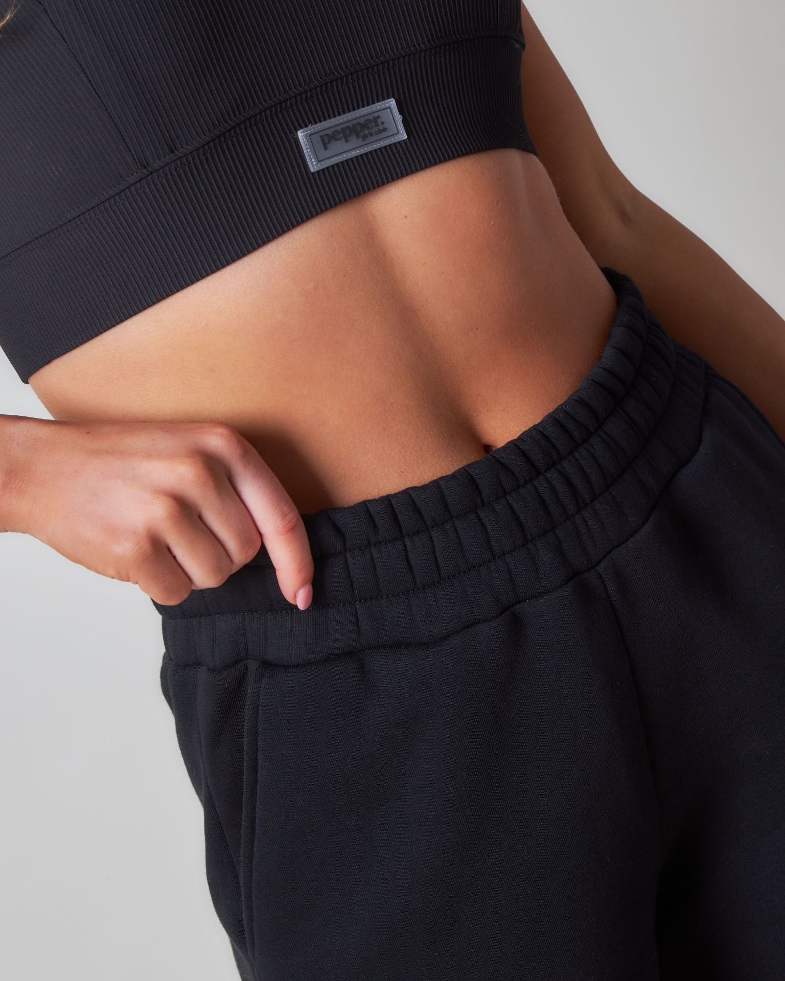 Pepper Girls Club Core Cargo Joggers - Black