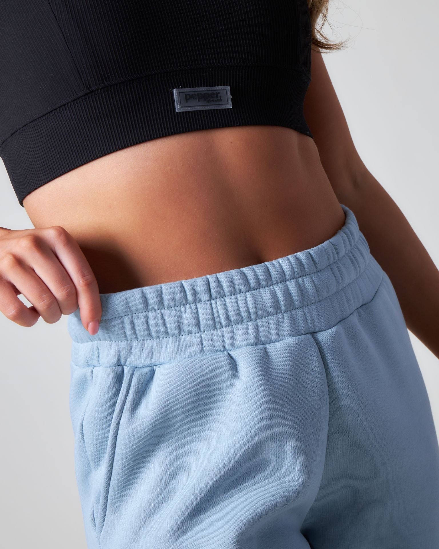 Pepper Girls Club Core Cargo Joggers - Dusty Blue