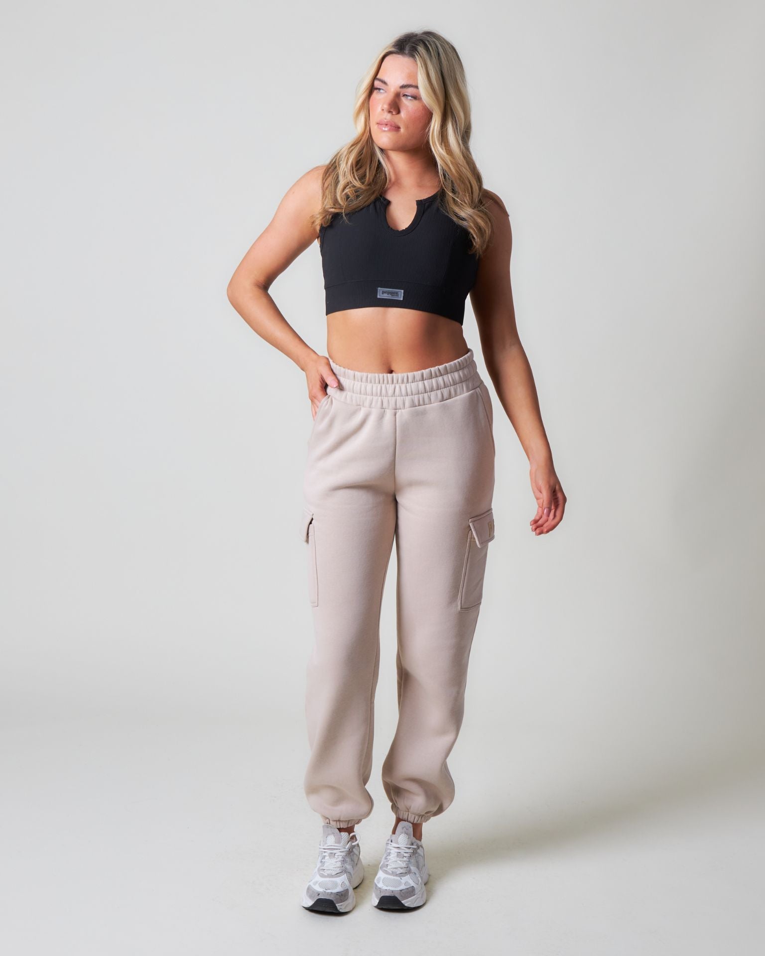 Pepper Girls Club Core Cargo Joggers - Hazelnut