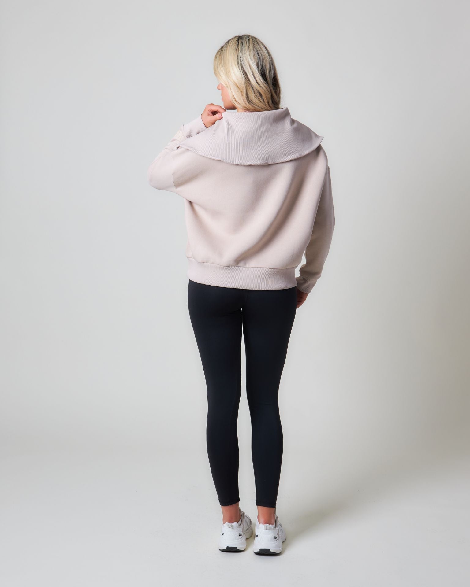 Pepper Girls Club Core Quarter Zip Sweater - Hazelnut