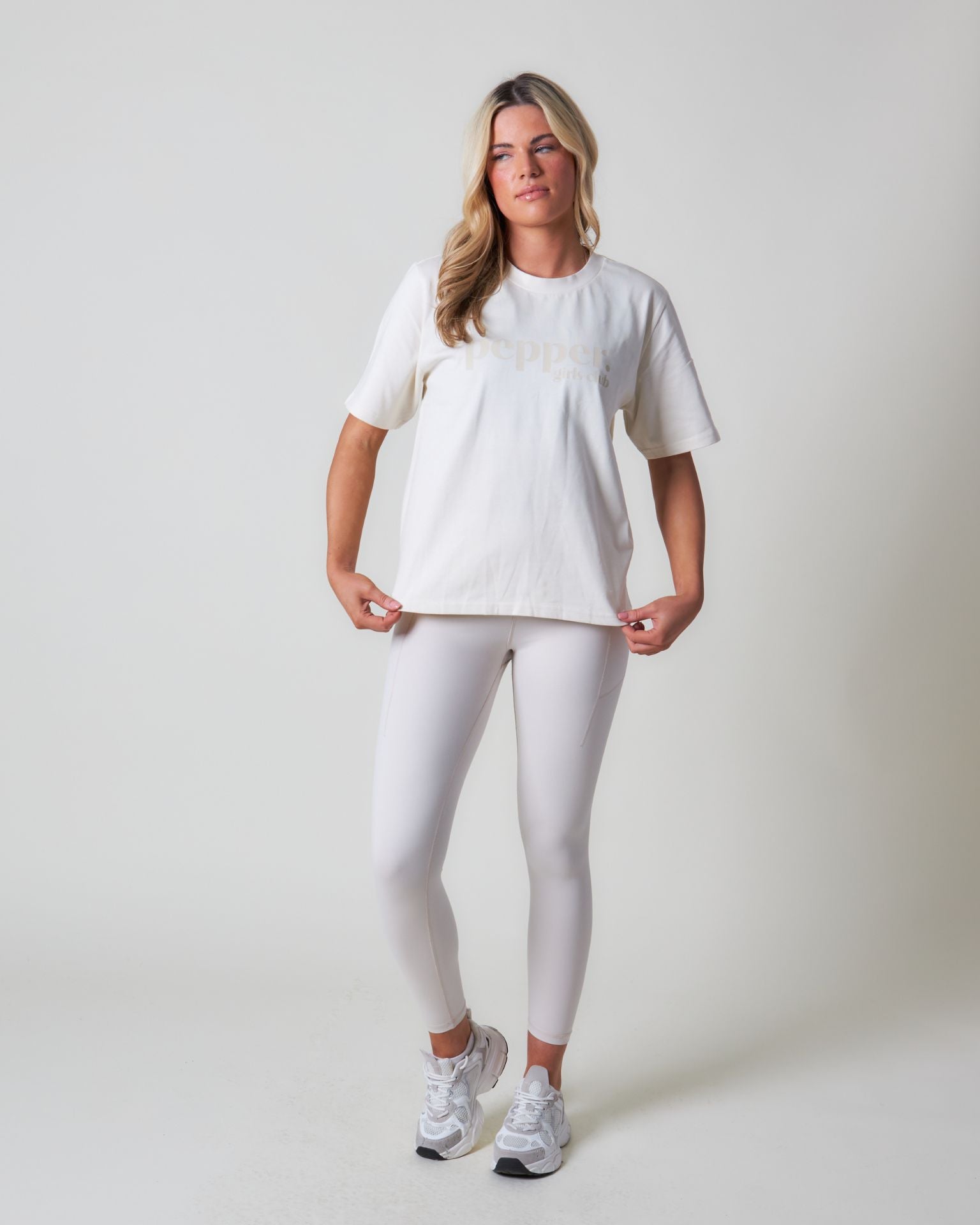 Pepper Core Relaxed Fit T-Shirt - Cream