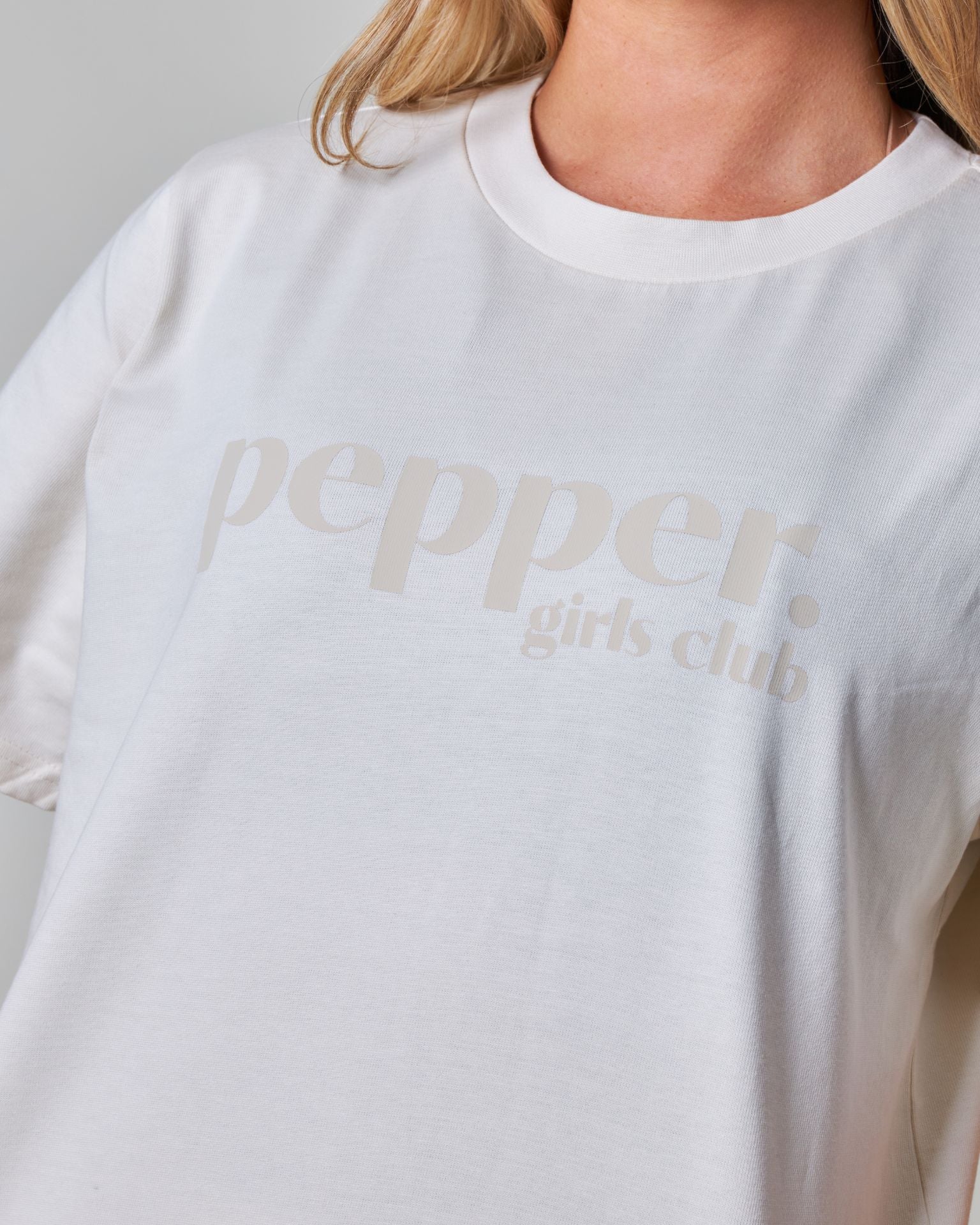 Pepper Core Relaxed Fit T-Shirt - Cream