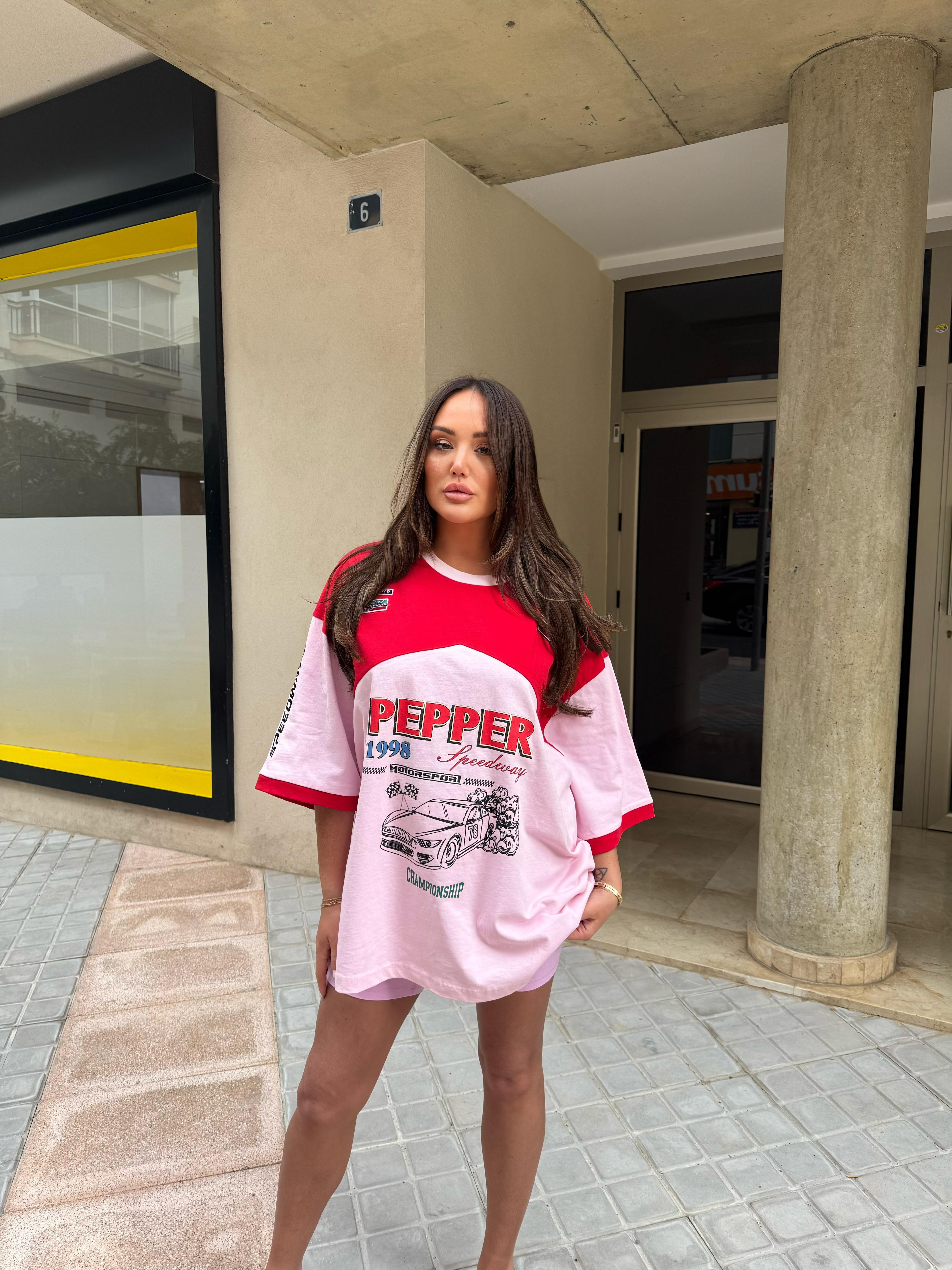 Pink Racer Tee