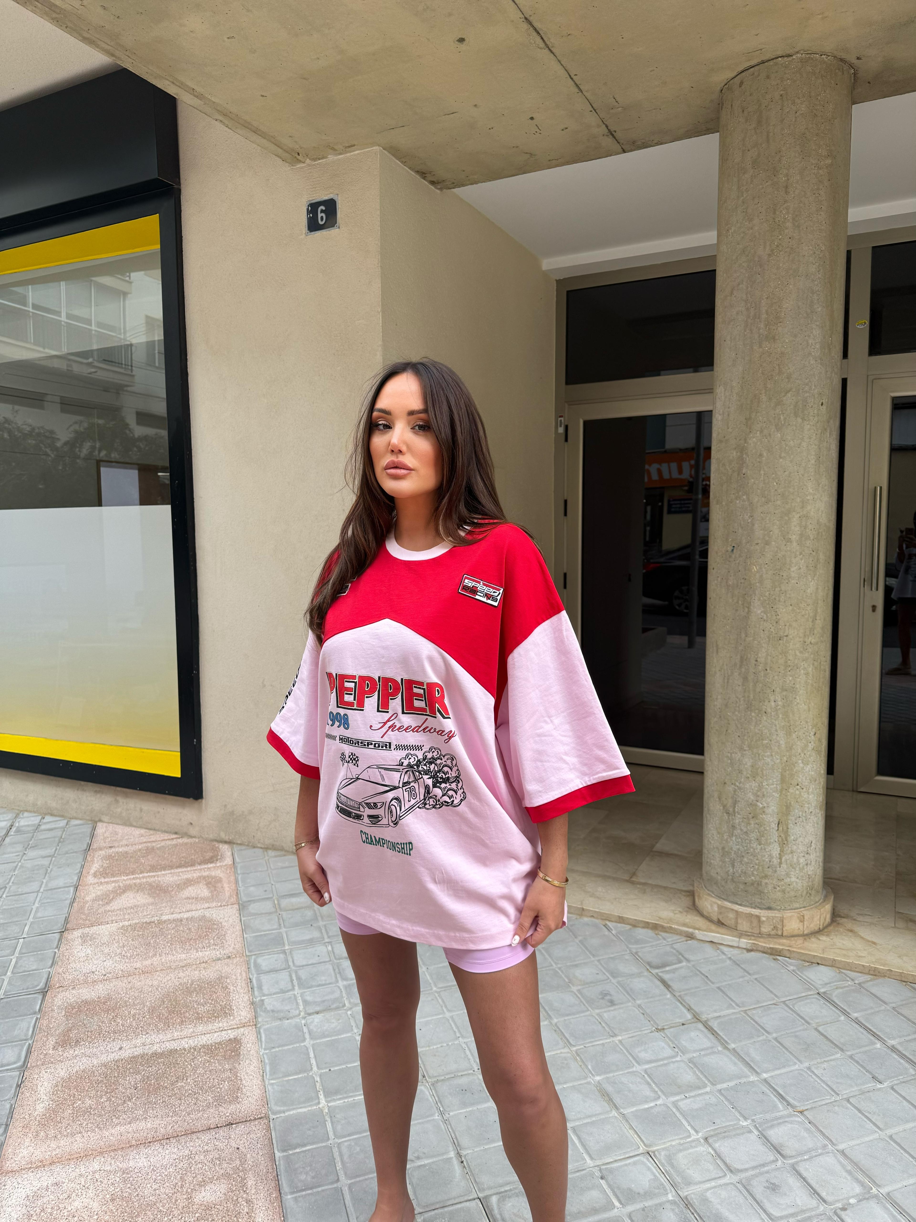 Pink Racer Tee