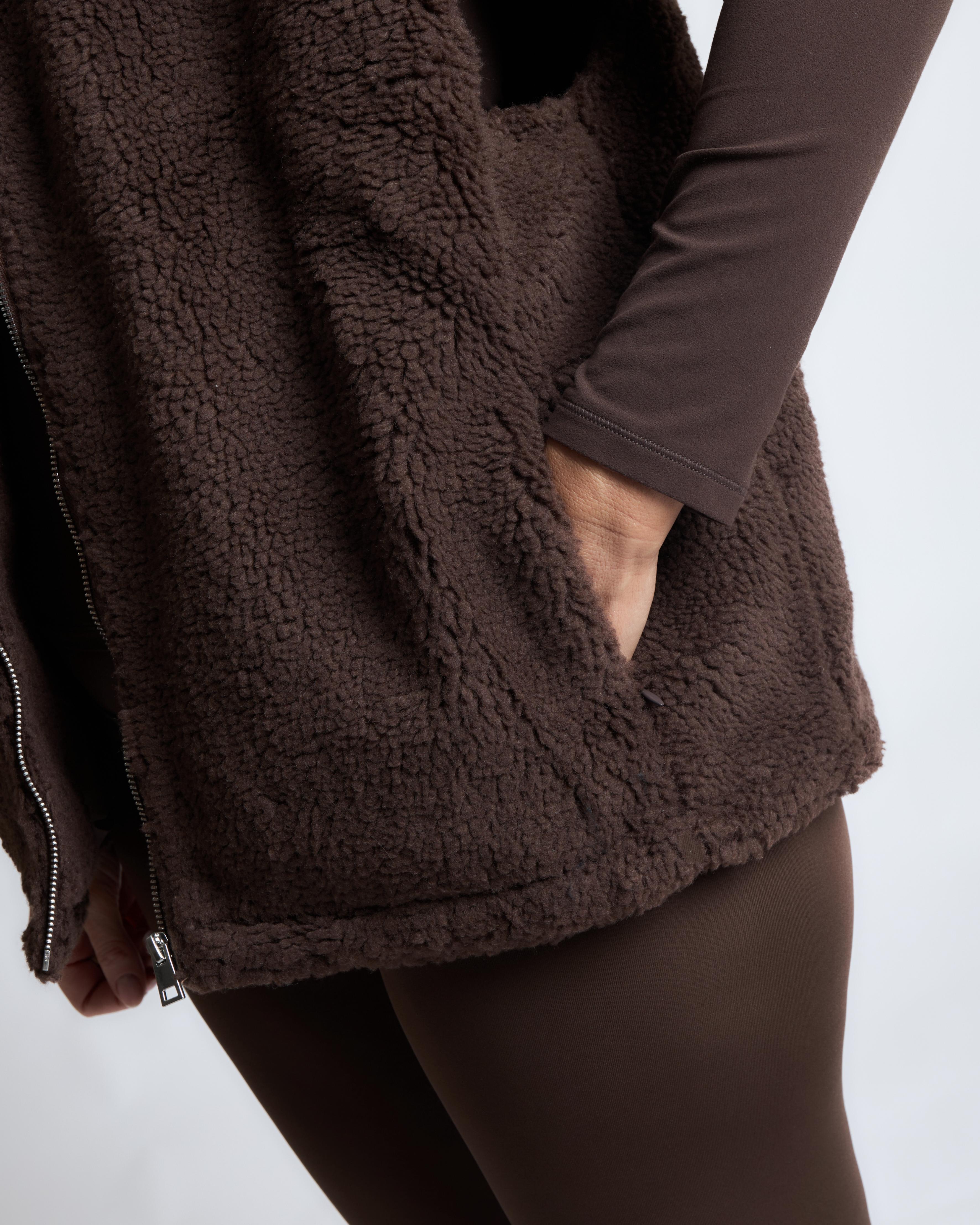 Brown Fleece Gilet