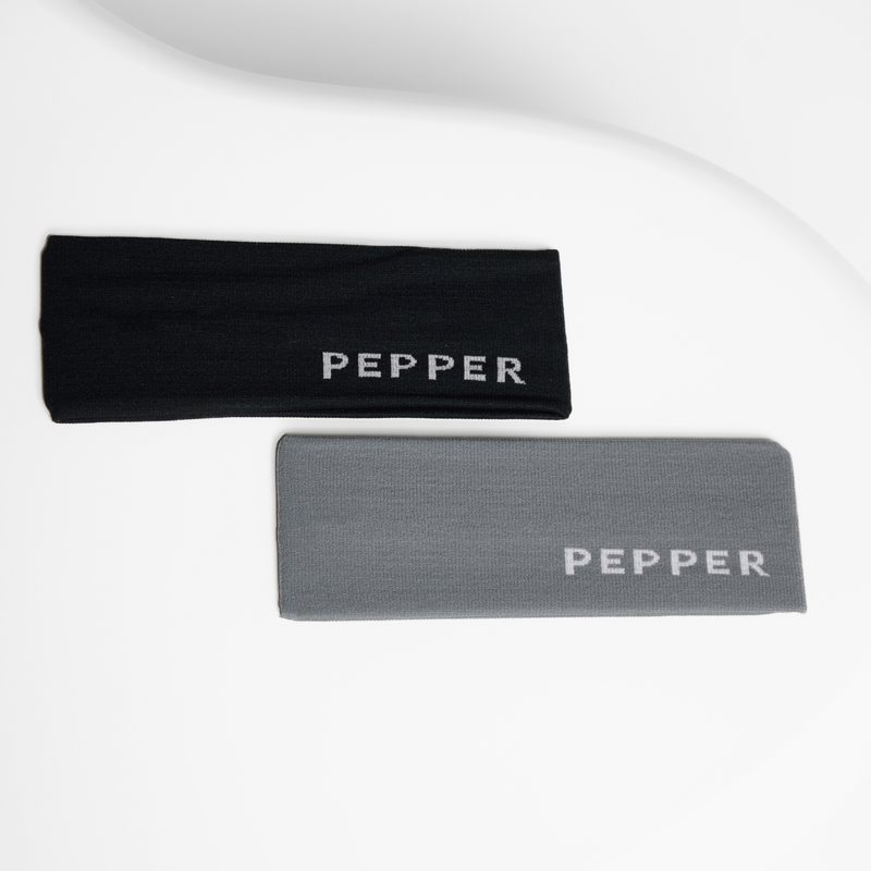 Pepper Headband Set: Black & Grey