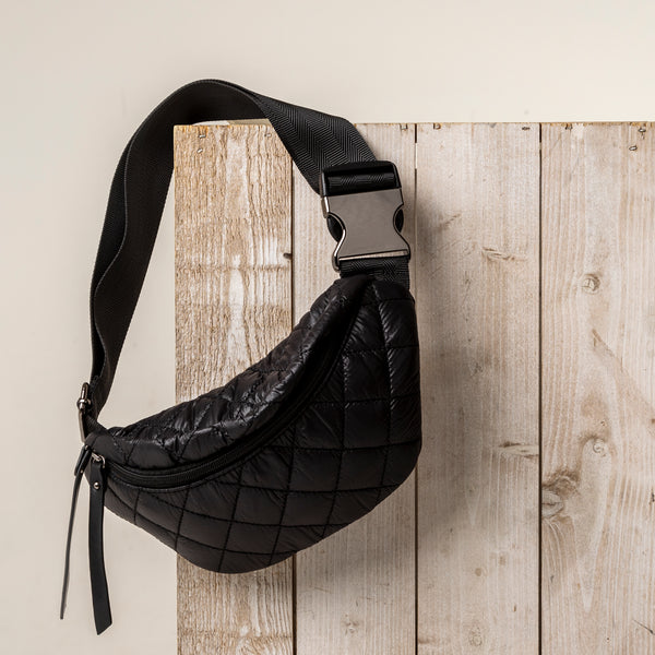 Pepper Quilted Bumbag - Black