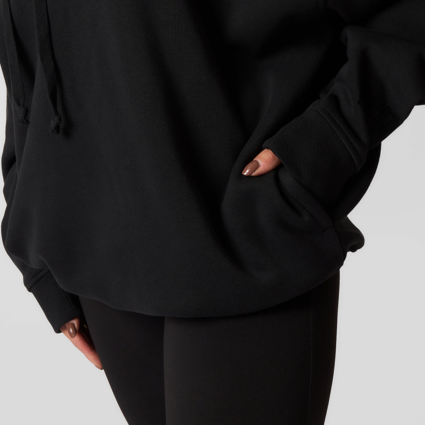 Pepper Girls Club Classic Oversized Hoodie - Black