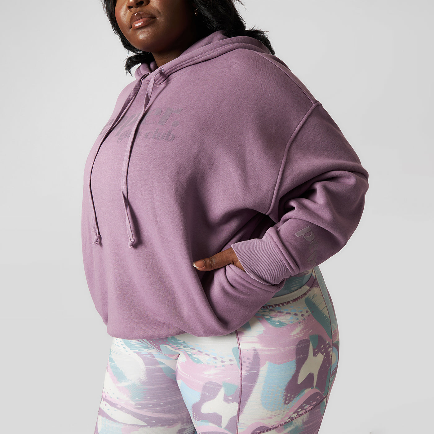 Pepper Girls Club Classic Oversized Hoodie - Grape