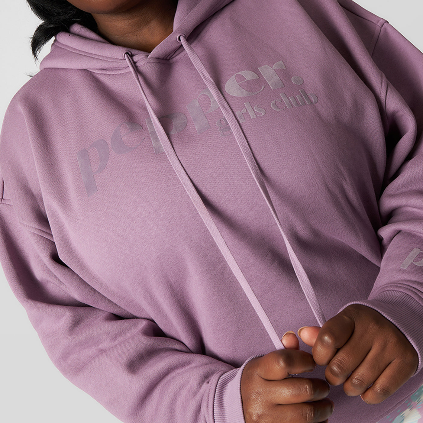 Pepper Girls Club Classic Oversized Hoodie - Grape