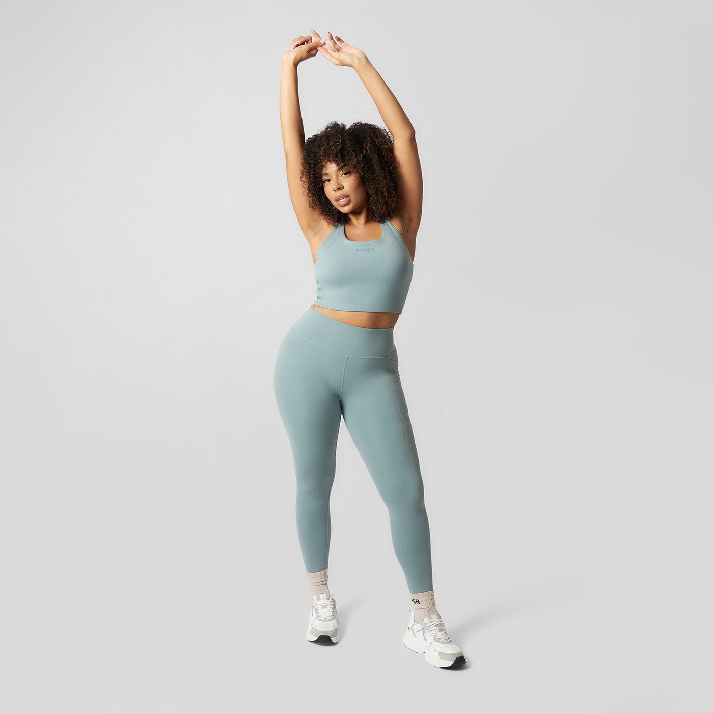 Pepper Girls Club High Impact Sports Bra - Sage