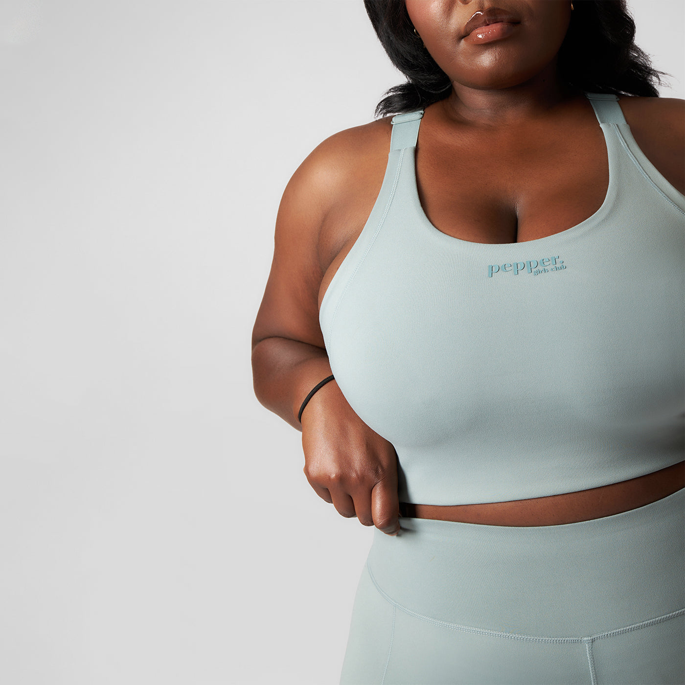 Pepper Girls Club High Impact Sports Bra - Sage