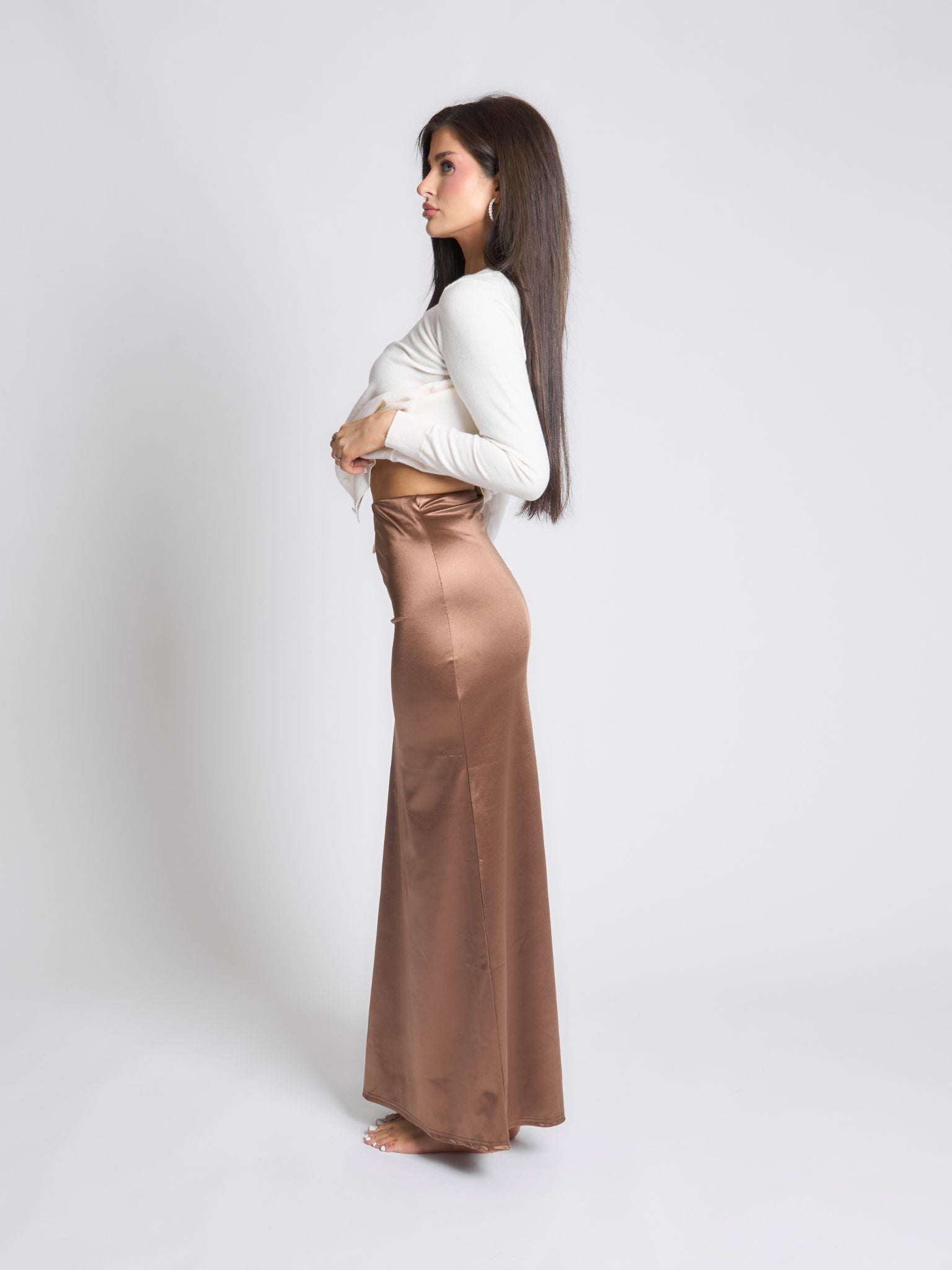 Pepper Girls Club Maxi Skirt - Latte