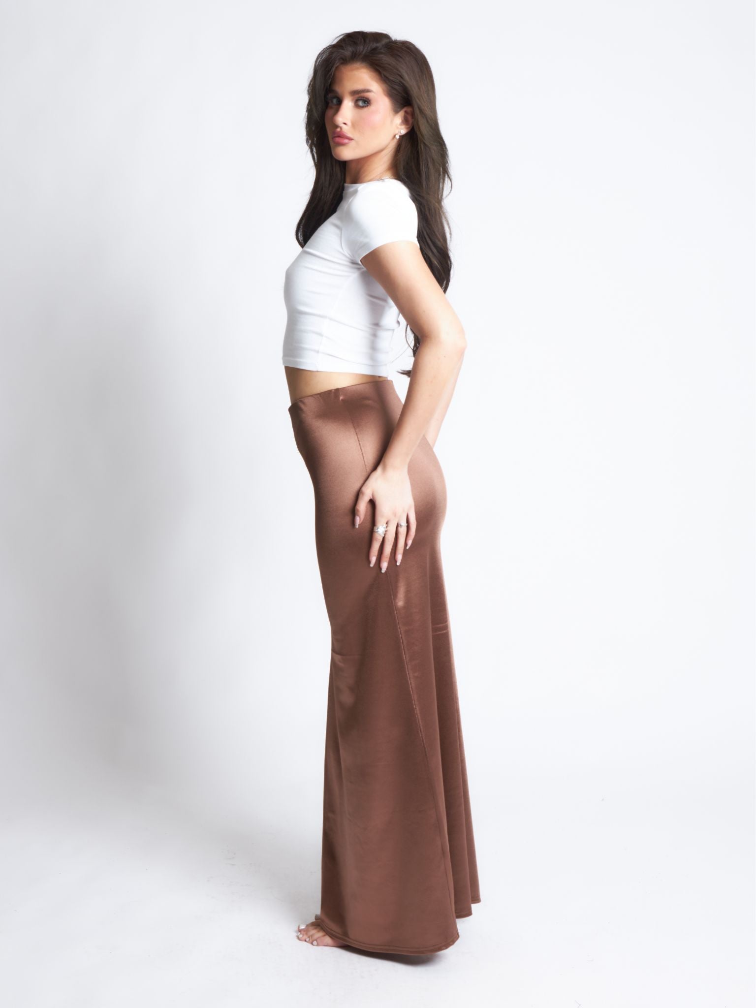 Pepper Girls Club Maxi Skirt - Latte