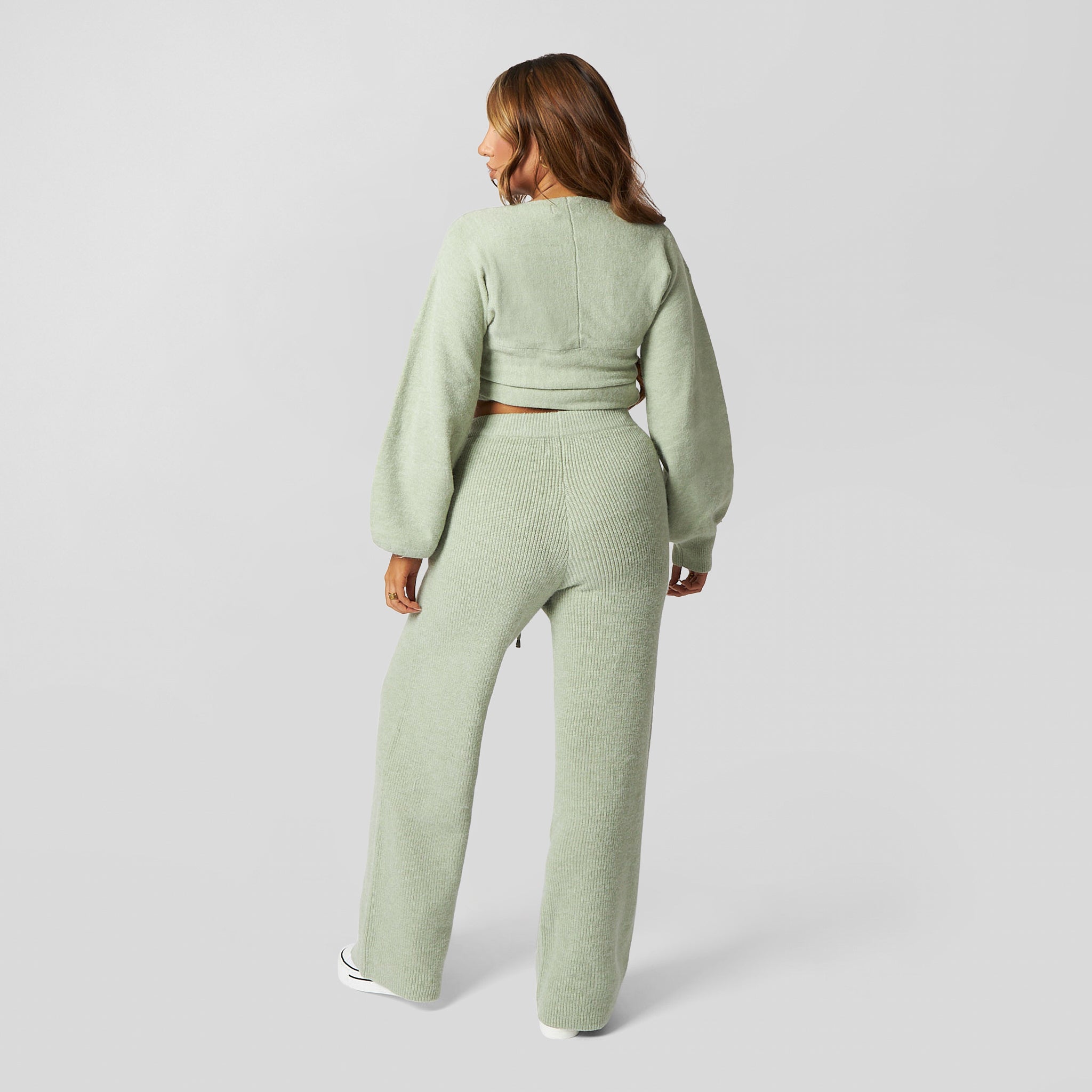Pepper Girls Club - Knitted Wrap Top - Sage