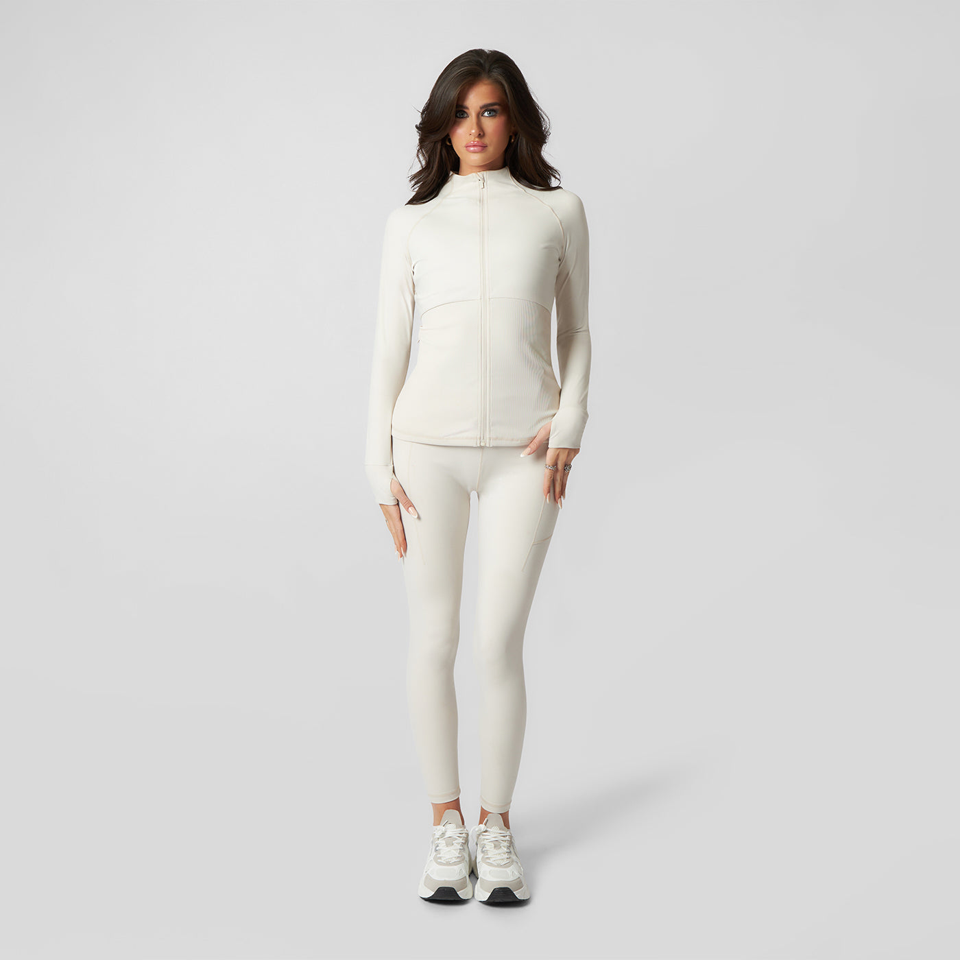 Pepper Girls Club Long Sleeved Zip Up - Moonbeam
