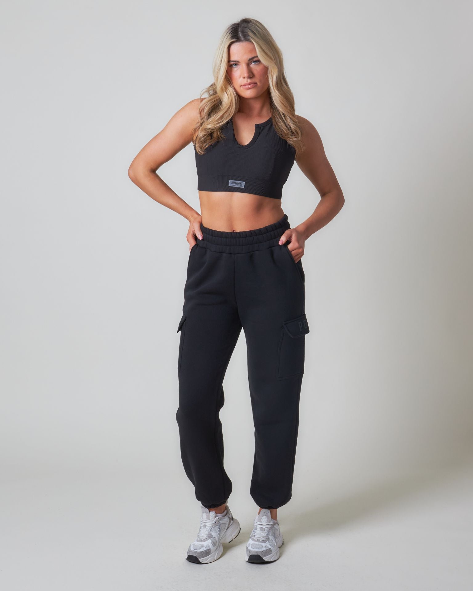 Pepper Girls Club Core Cargo Joggers - Black