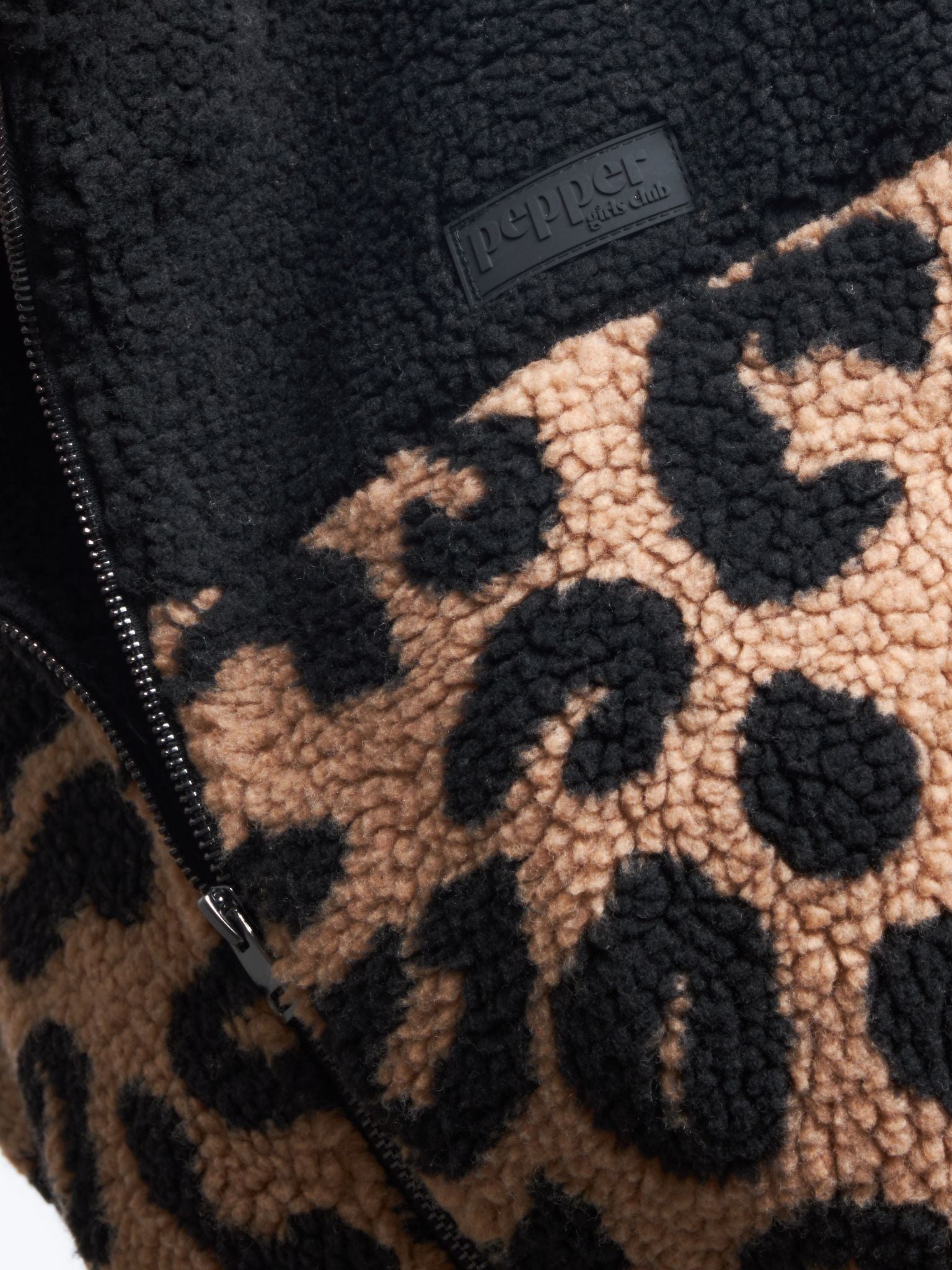 Pepper Girls Club Leopard Print Fleece Gilet