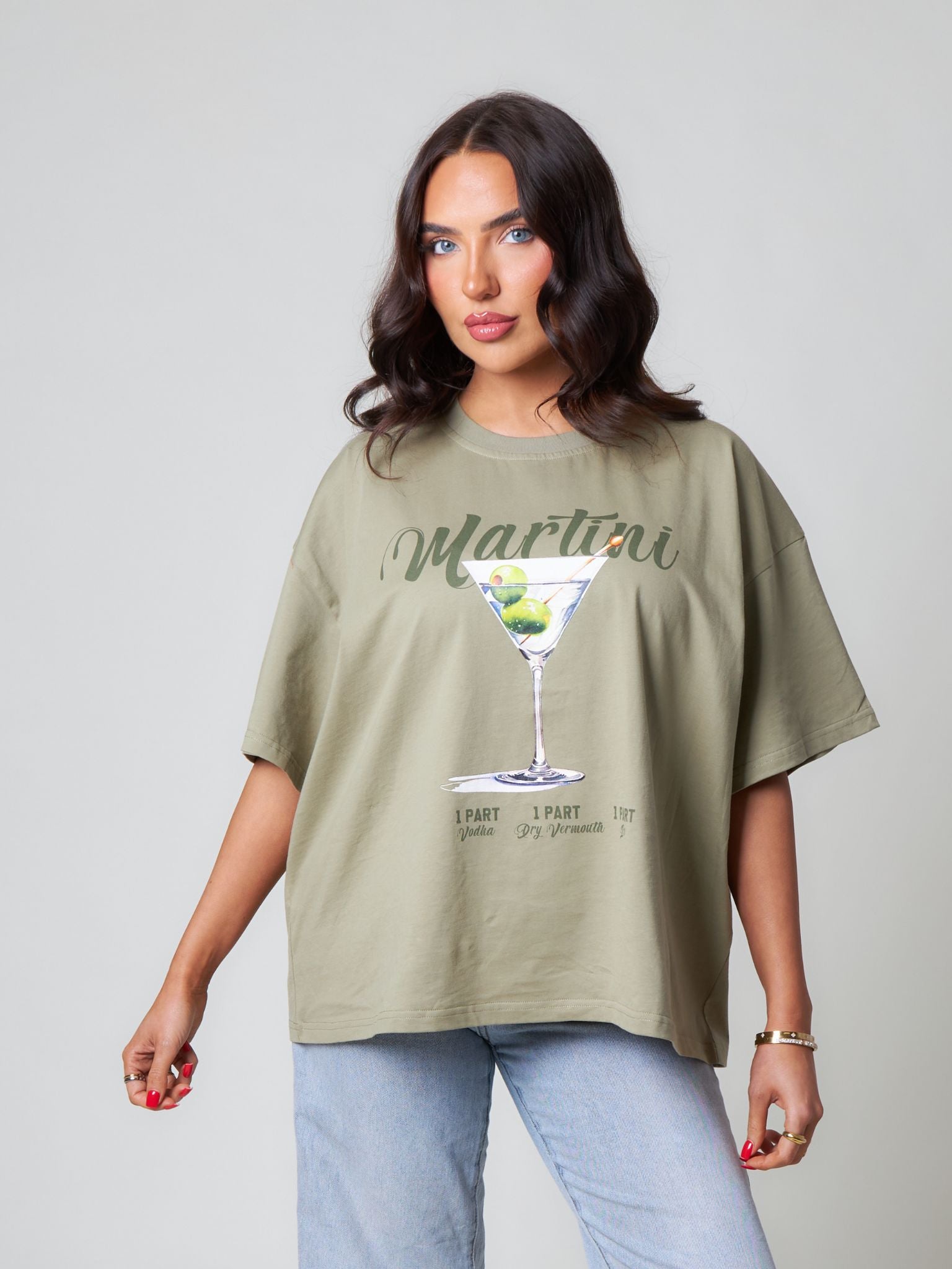 Pepper Girls Club Martini Oversized T-Shirt