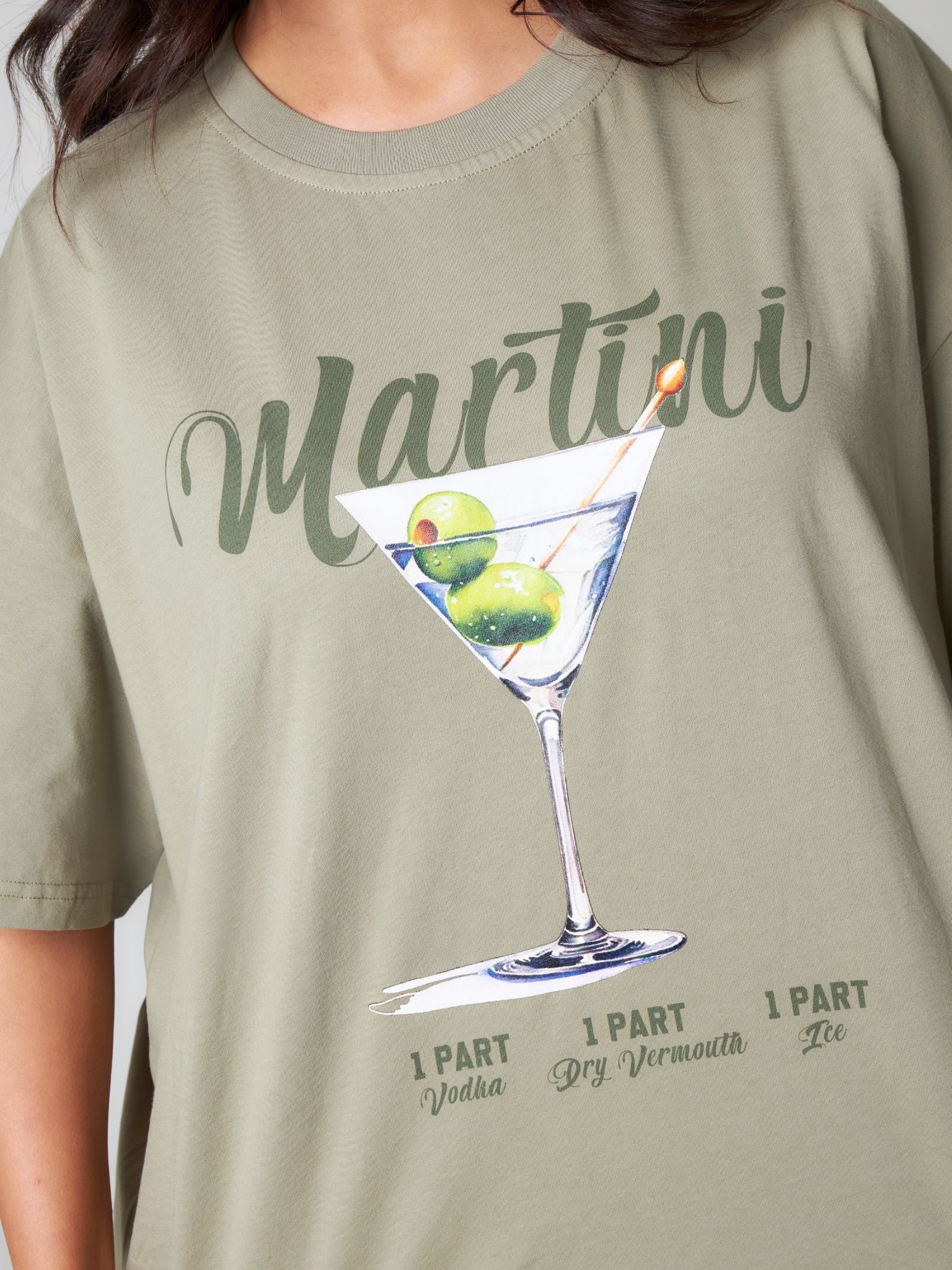 Pepper Girls Club Martini Oversized T-Shirt