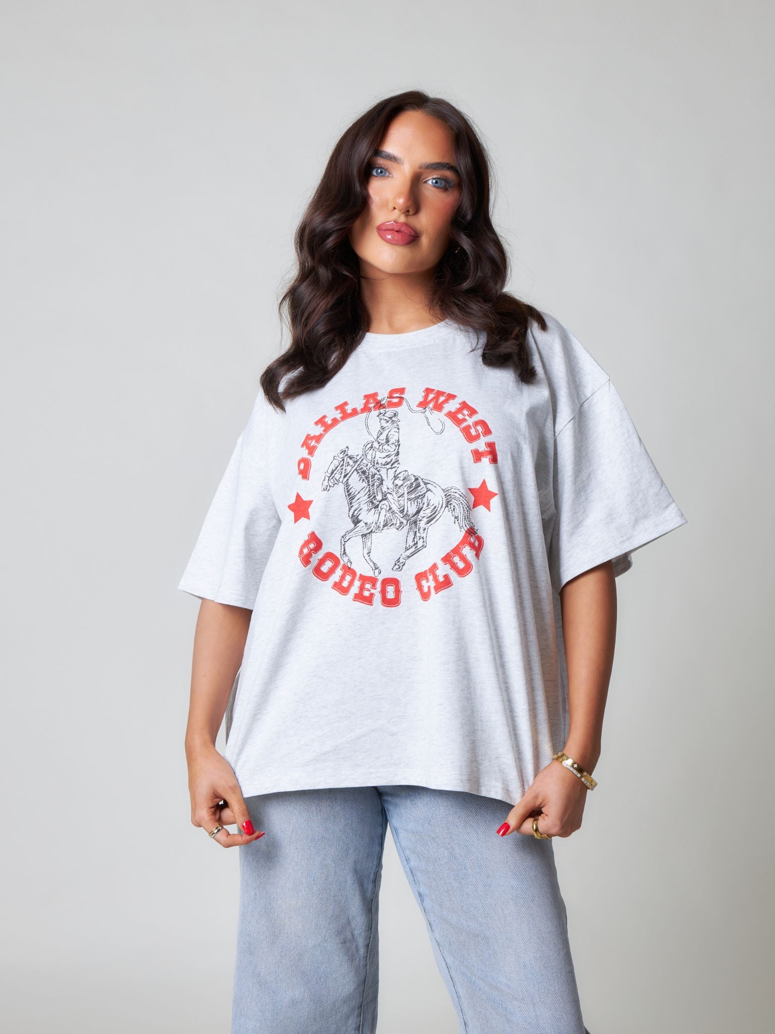 Pepper Girls Club Rodeo Club Oversized T-Shirt