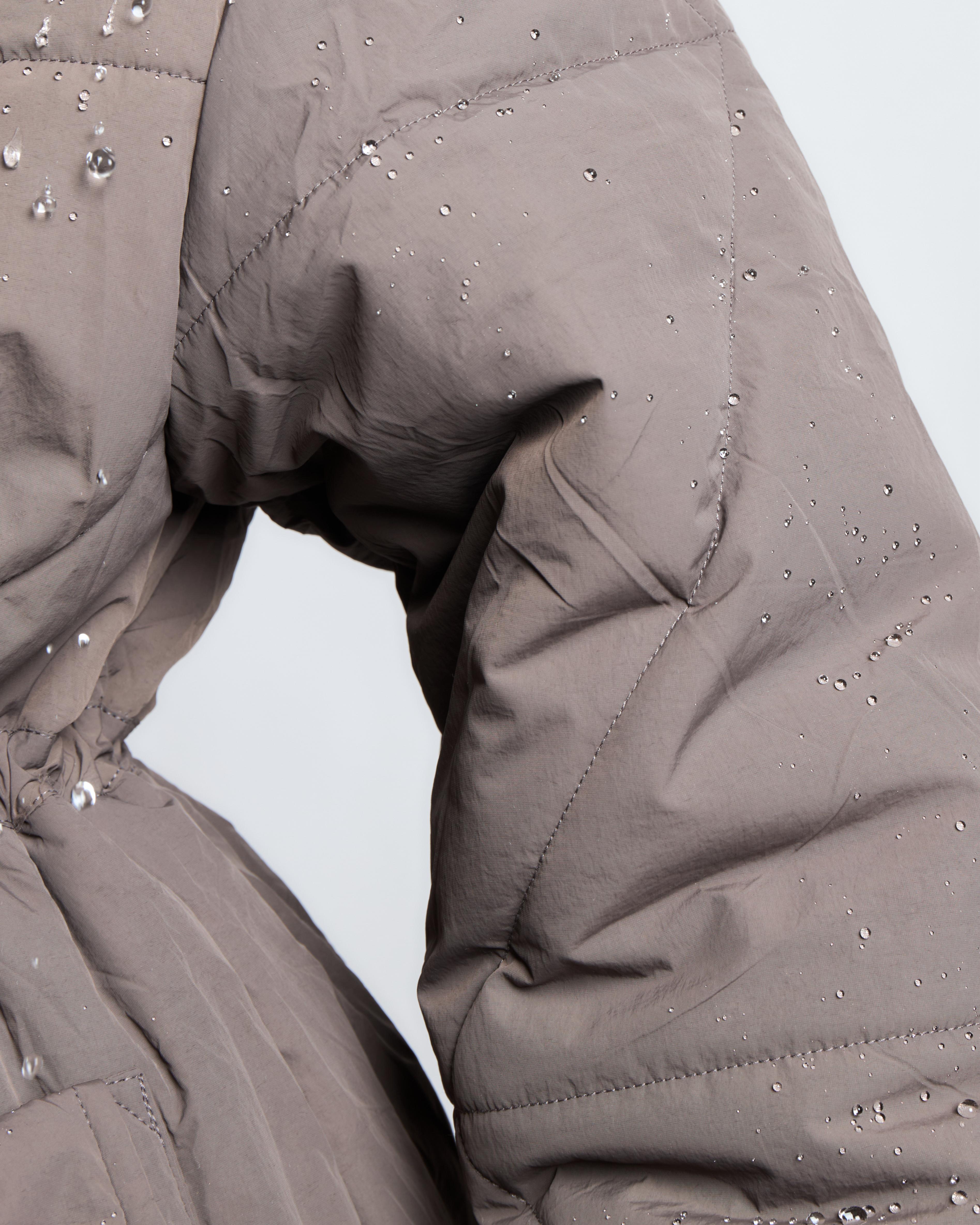 Longline Oversized Puffer Jacket - Brown