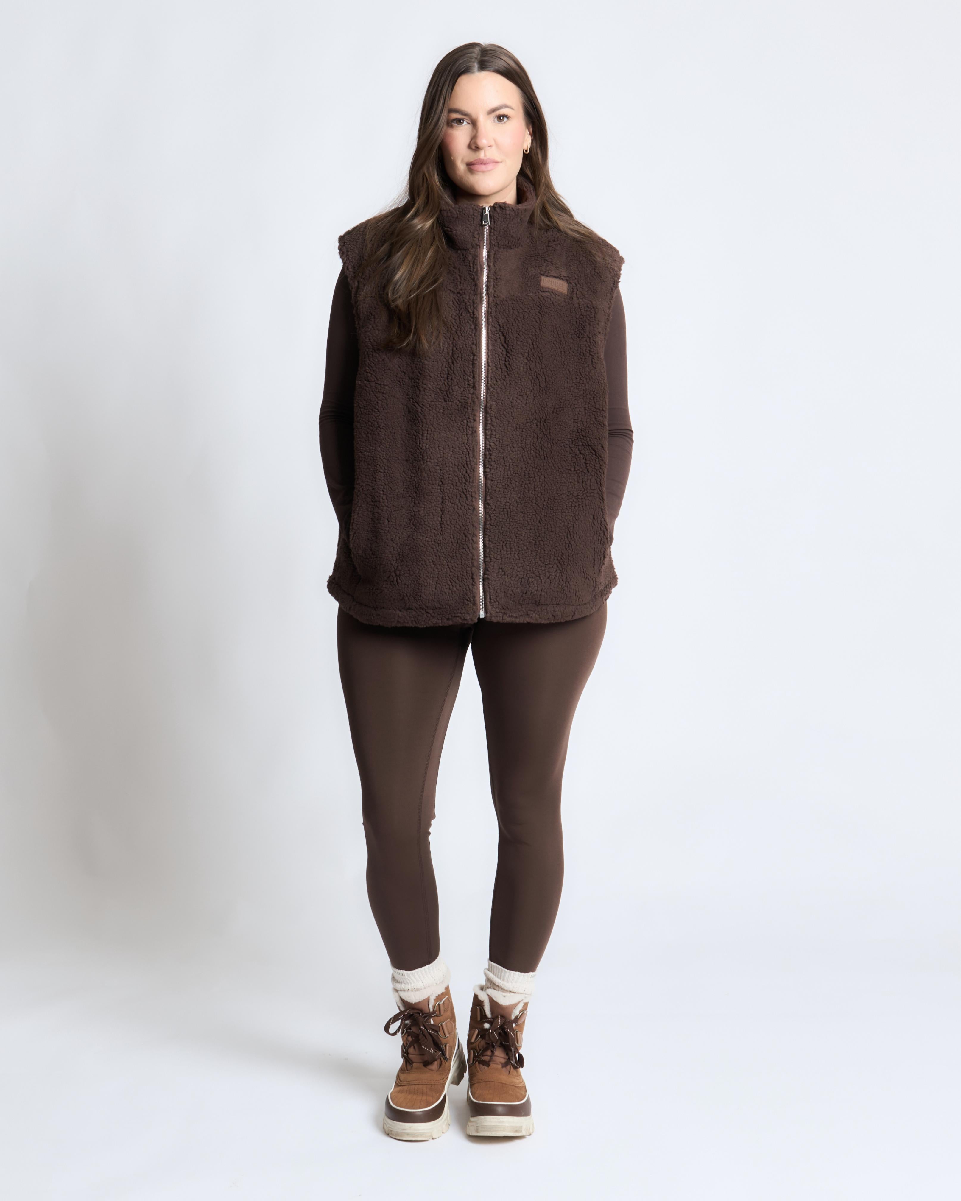 Brown Fleece Gilet