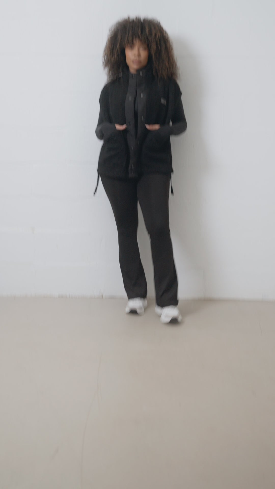 Pepper Girls Club Borg Fleece Gilet - Black - Video