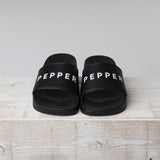 Pepper Sliders in Black